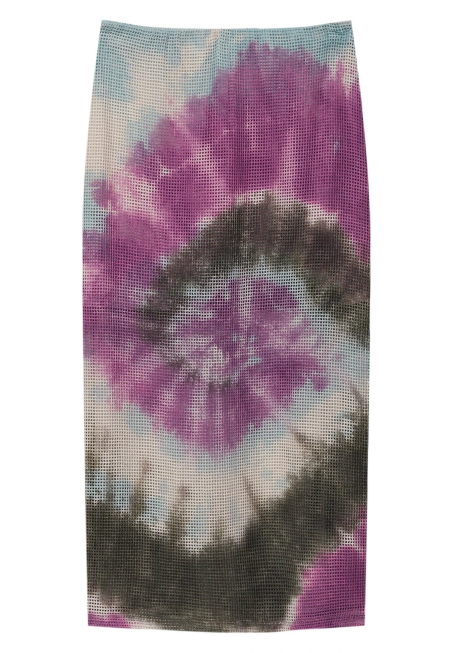 PULL & BEAR Tie Dye Midi - Kokerrok - Lilac - Afbeelding 5