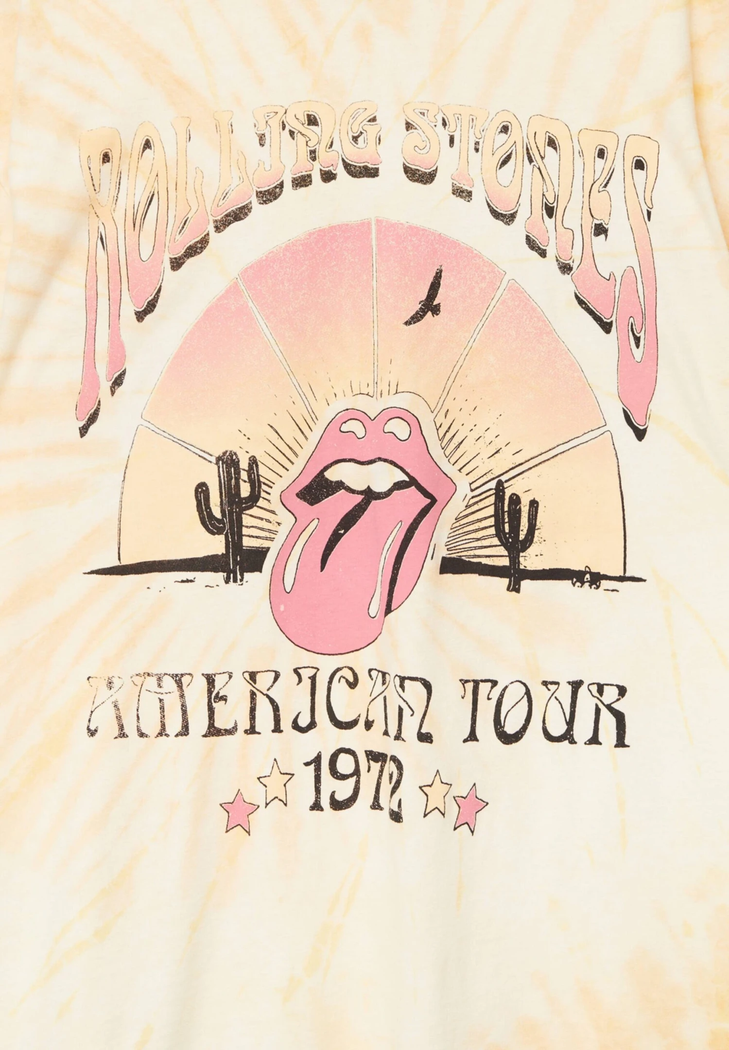 PULL & BEAR The Rolling Stones American Tour 1972 - T-Shirt Print - Multi Coloured - Afbeelding 6