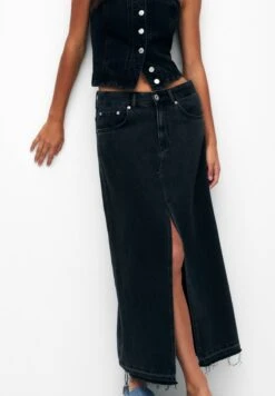 PULL & BEAR Long- Maxirok - Black