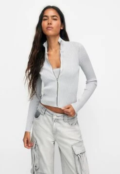 PULL & BEAR Vest - Light Grey