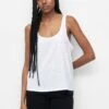 PULL & BEAR Rustic Strappy - Top - White