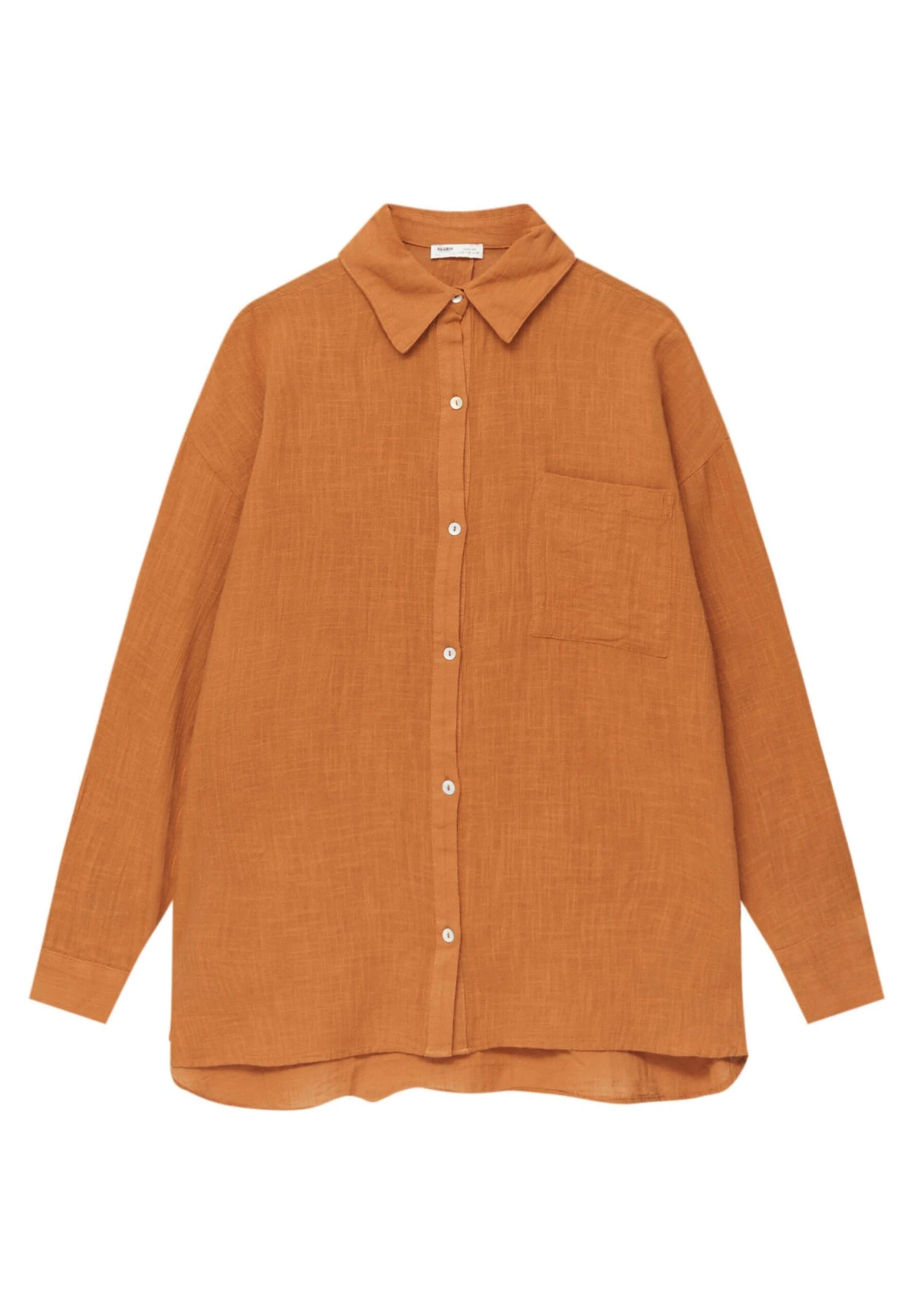 PULL & BEAR Rustic Oversized- Overhemdblouse - Brown - Afbeelding 5