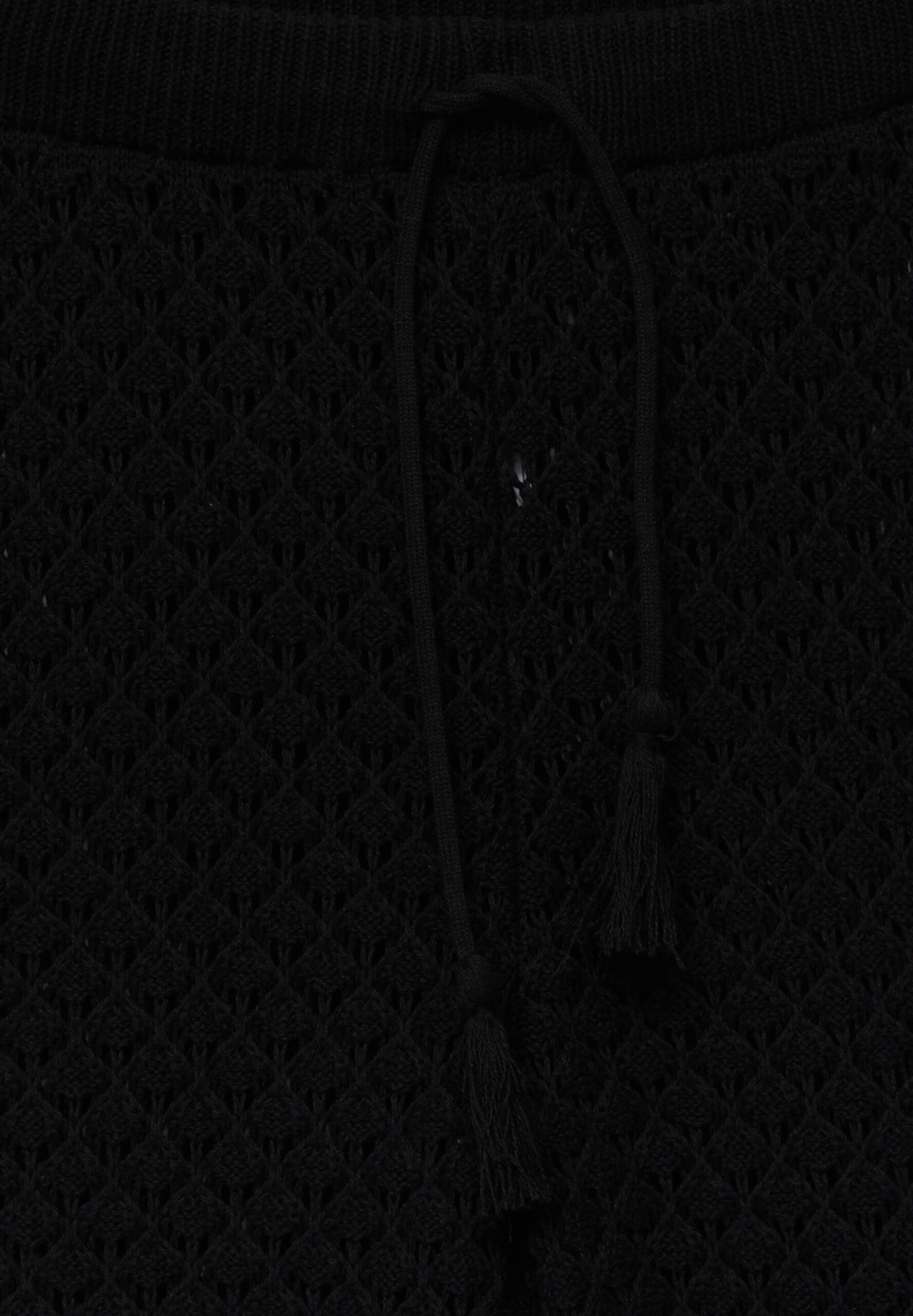 PULL & BEAR Open With Tassels - Broek - Black - Afbeelding 7