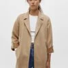 PULL & BEAR Jacket - Mantel - Beige