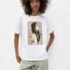 PULL & BEAR Short Sleeve With Graphic - T-Shirt Print - White