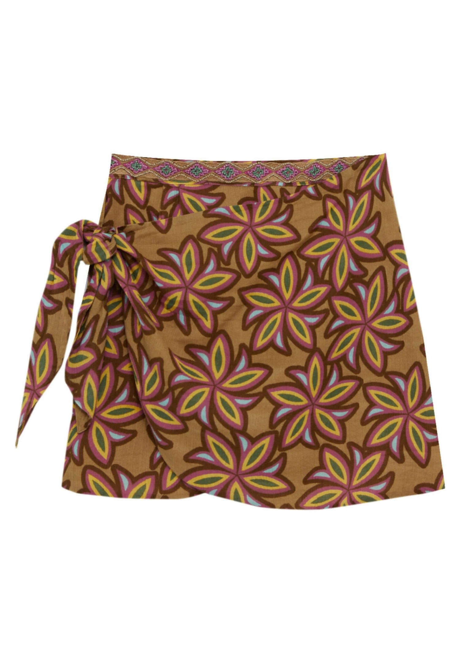 PULL & BEAR Floral - A-Lijn Rok - Multicoloured - Afbeelding 6