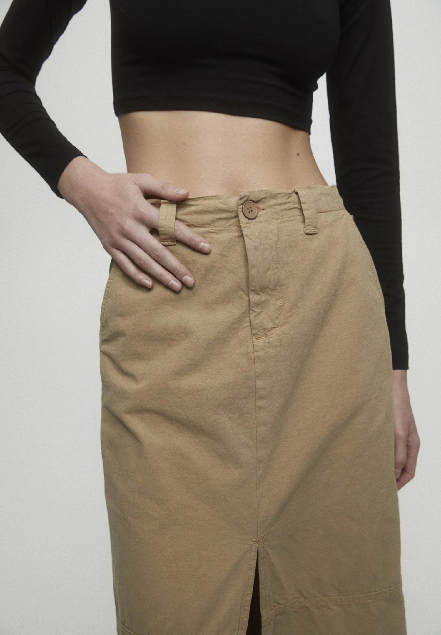 PULL & BEAR Long Puffer - Maxirok - Ochre - Afbeelding 4