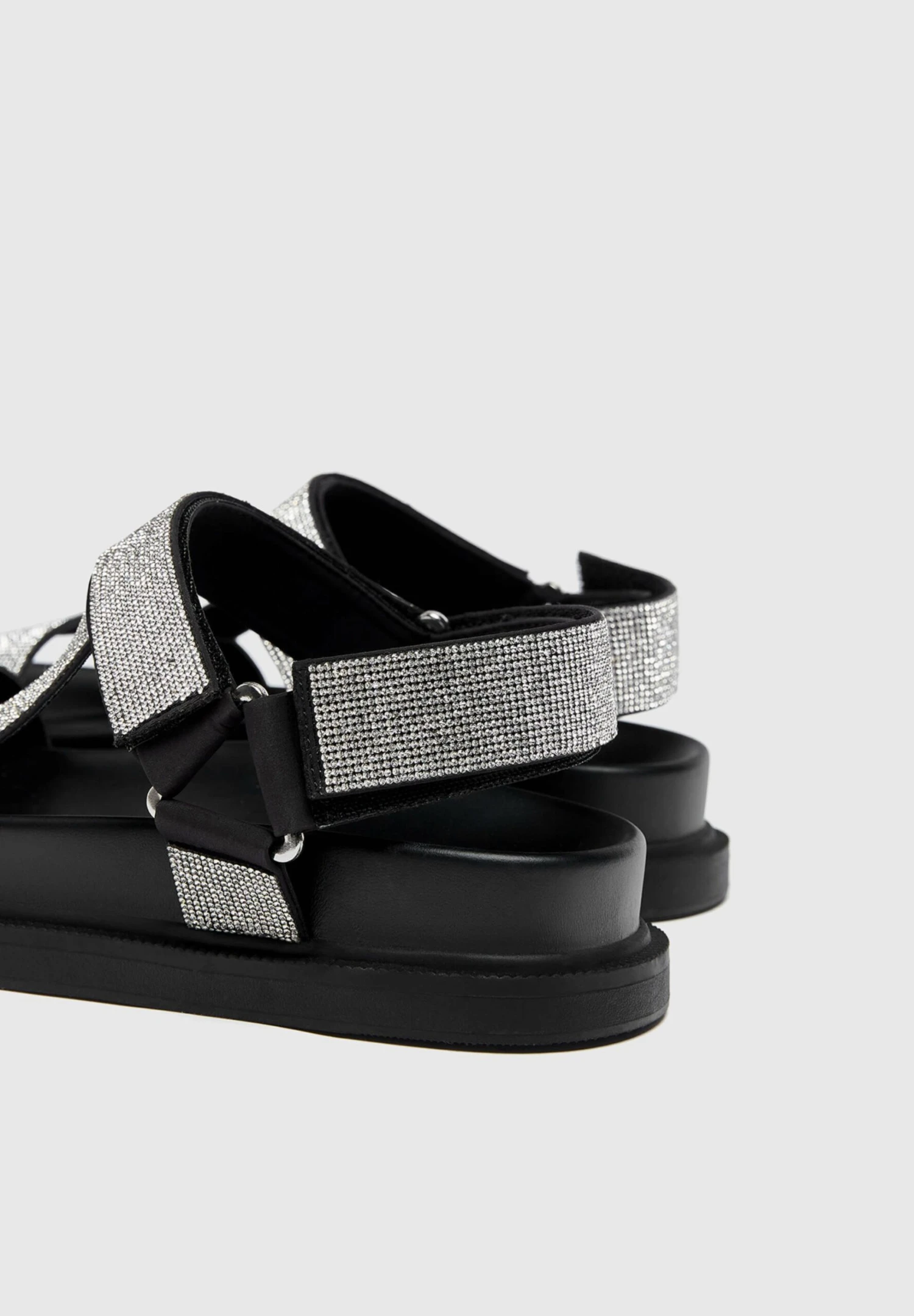 PULL & BEAR With Rhinestones - Sandalen Met Plateauzool - Black - Afbeelding 6
