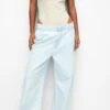 PULL & BEAR Darted- Flared Jeans - Stone Blue Denim