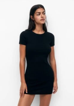 PULL & BEAR Basic Short - Jurk - Black