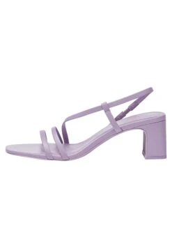 PULL & BEAR Absatz Mit Gekreuzten Riemen - Sandalen - Lilac