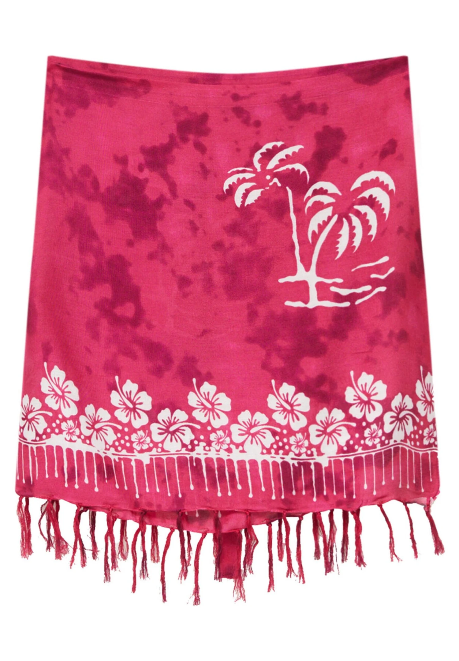 PULL & BEAR Sarong Palm Trees - Strandaccessoire - Pink - Afbeelding 6