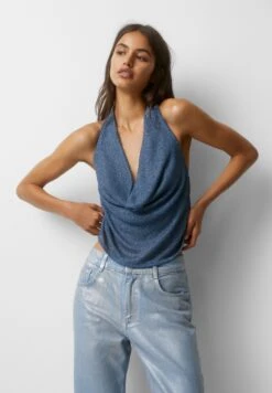 PULL & BEAR Halter - Top - Blue