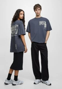 PULL & BEAR One Piece- T-Shirt Print - Grey