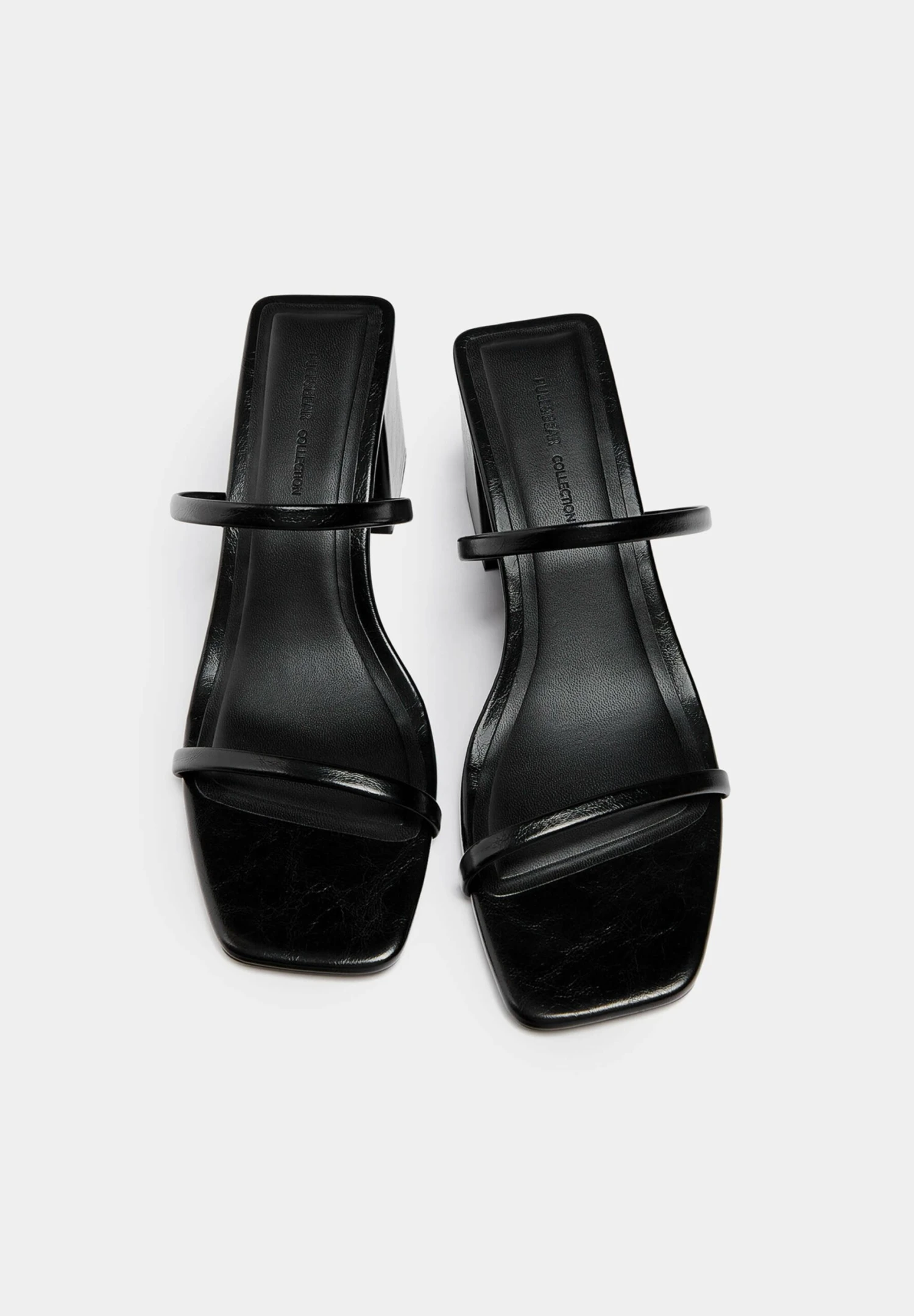 PULL & BEAR With Straps - Muiltjes Met Hak - Black - Afbeelding 4