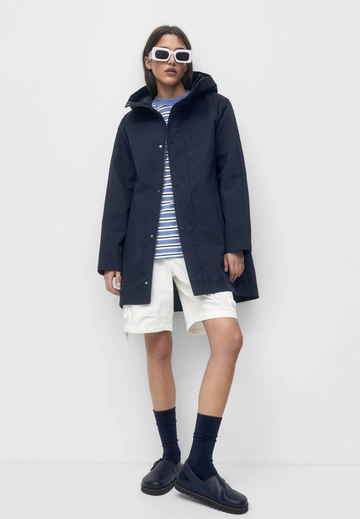 PULL & BEAR Parka - Dark Blue - Afbeelding 2