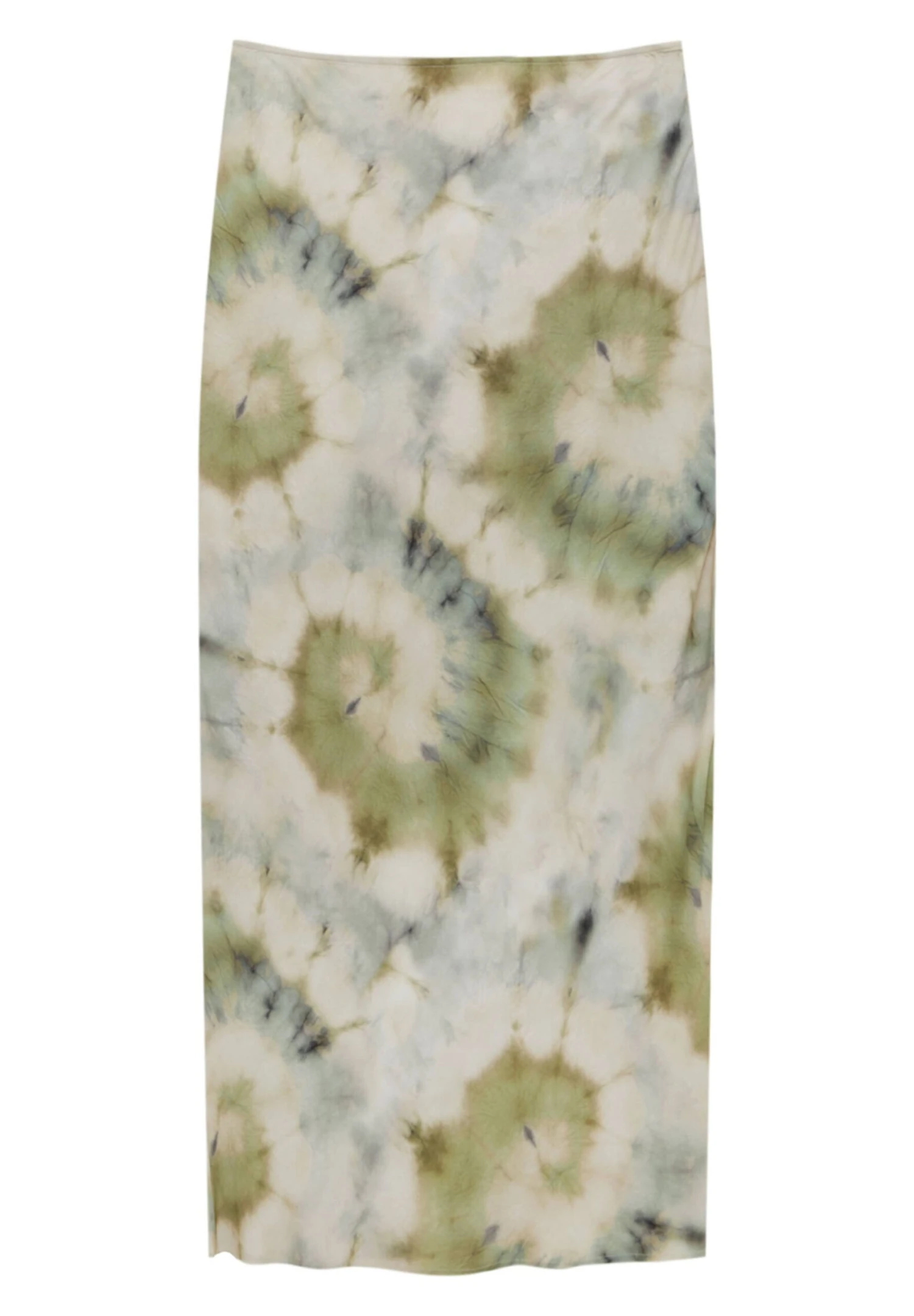 PULL & BEAR Basic Print Long - Maxirok - Green - Afbeelding 8