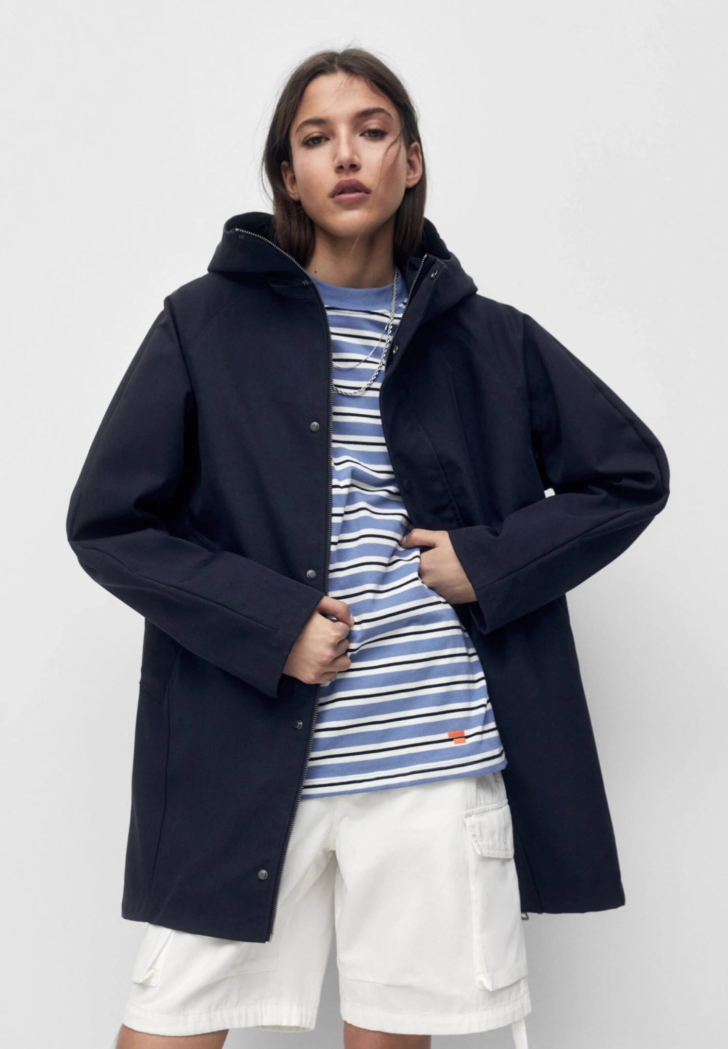 PULL & BEAR Parka - Dark Blue