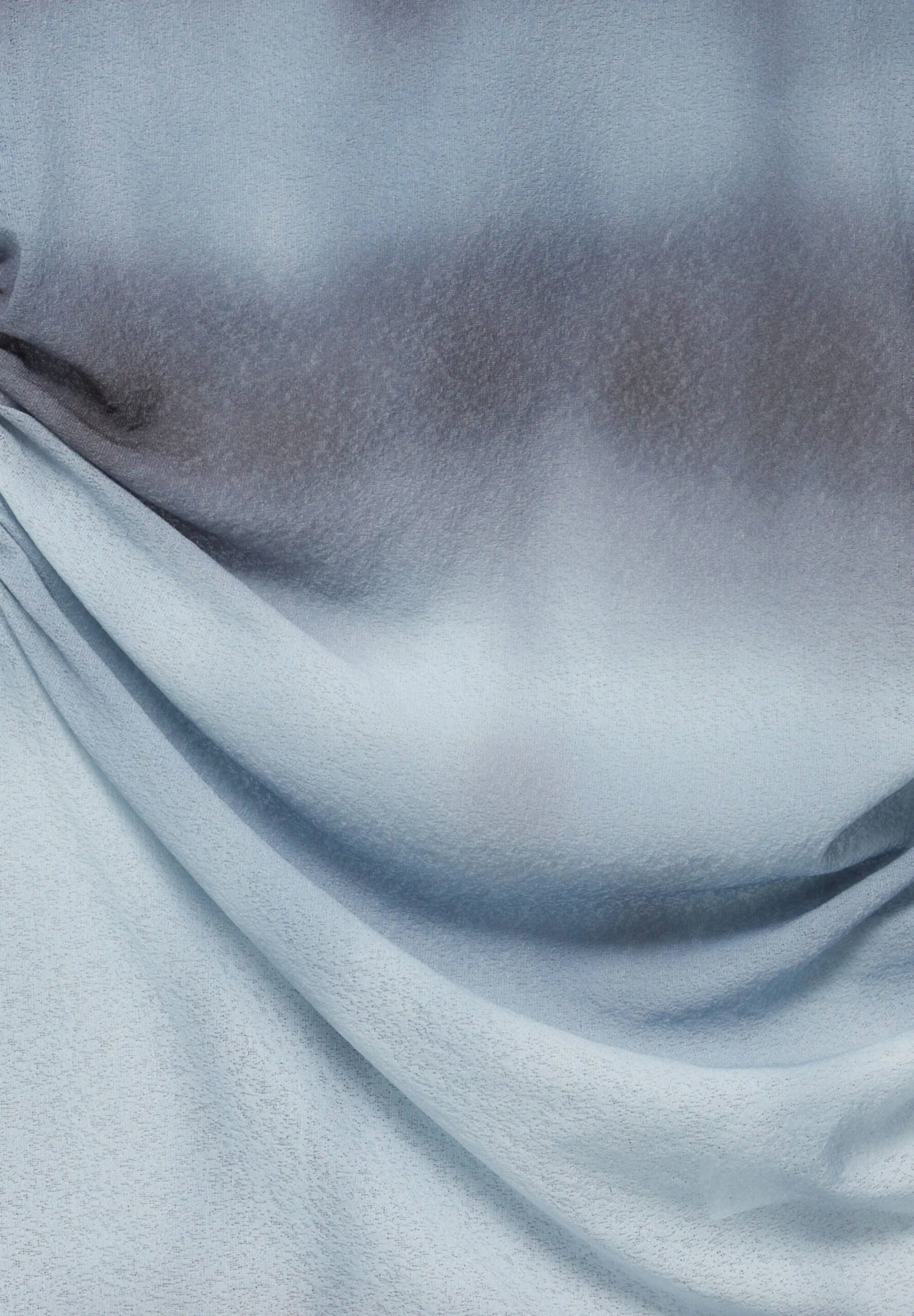 PULL & BEAR Long Tie-Dye- Maxi-Jurk - Light Blue - Afbeelding 7