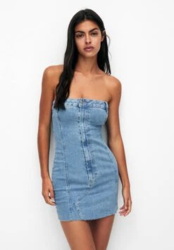 PULL & BEAR Spijkerjurk - Stone Blue Denim