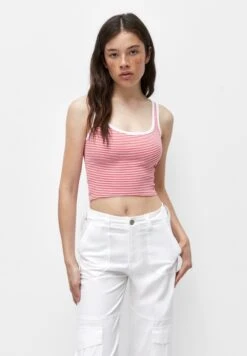 PULL & BEAR Striped - Tank - Top - Red
