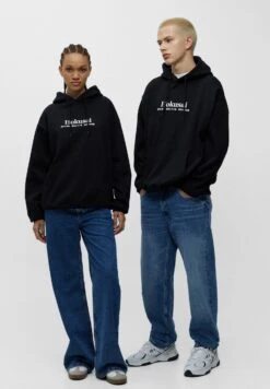 PULL & BEAR Hokusai- Hoodie - Black