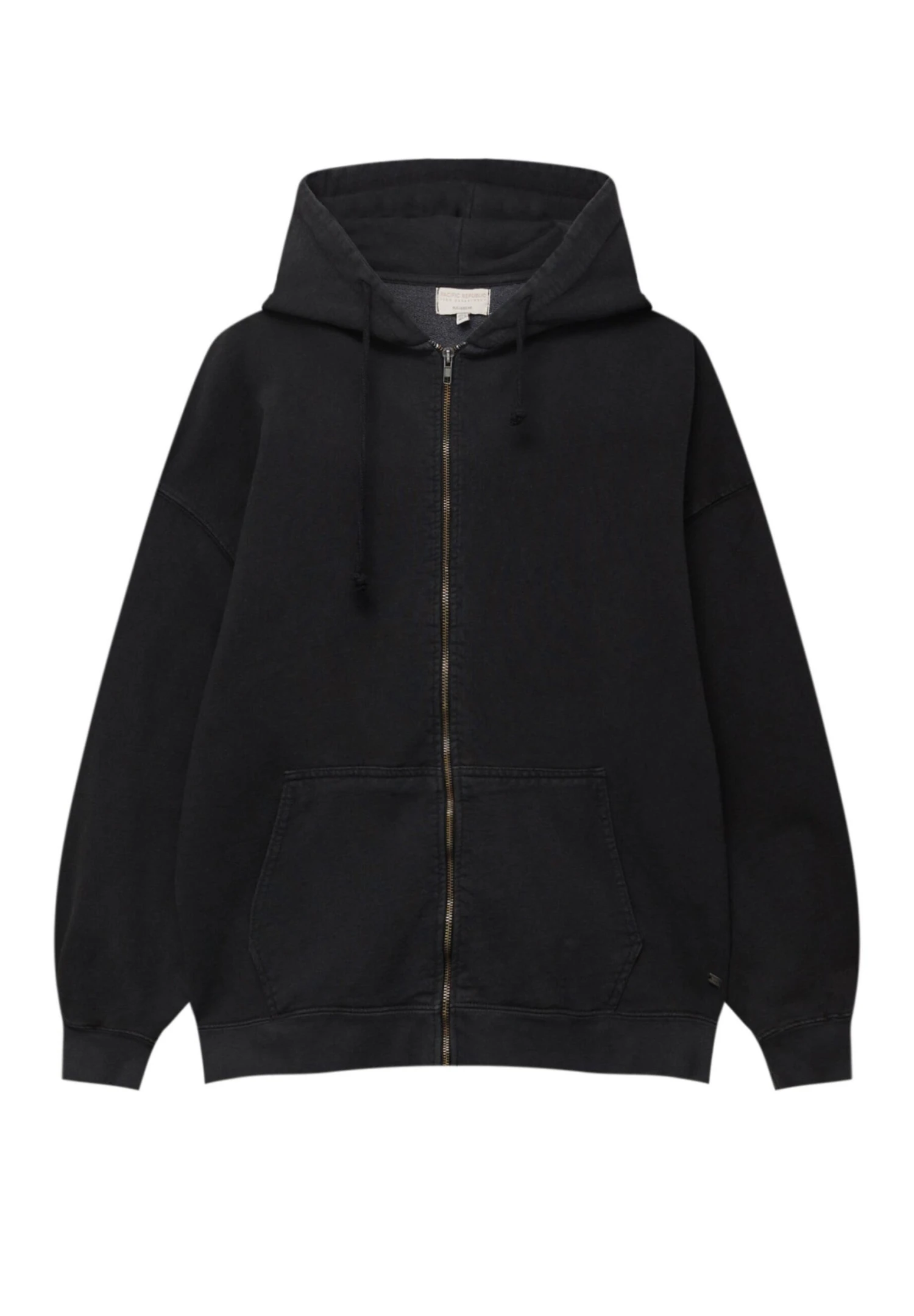 PULL & BEAR Cropped - Sweater Met Rits - Black - Afbeelding 5