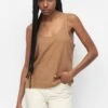 PULL & BEAR Rustic Strappy - Top - Brown