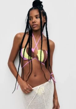 PULL & BEAR Patchwork - Bikinitop - Pink