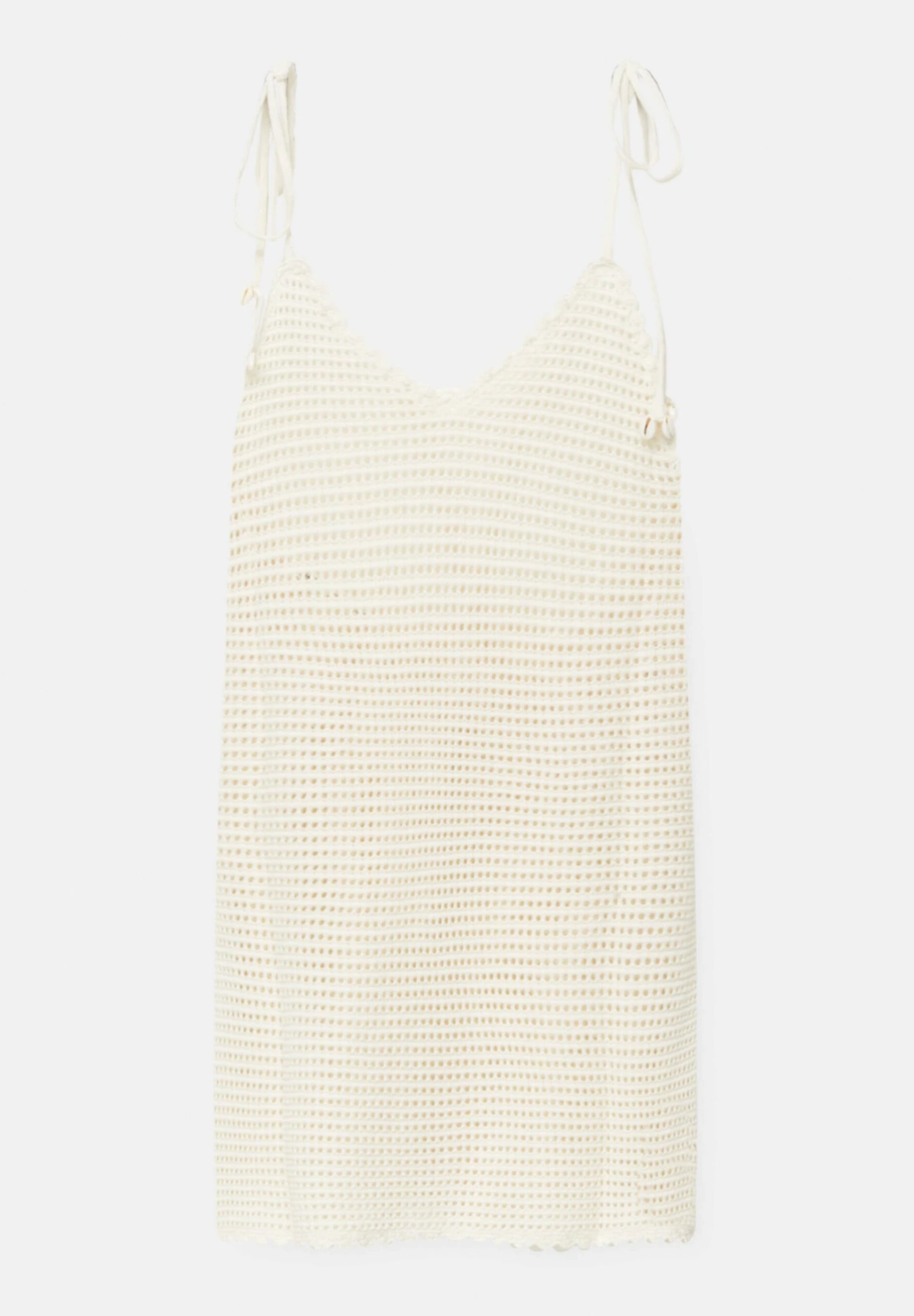 PULL & BEAR With Shells - Gebreide Jurk - Beige - Afbeelding 7