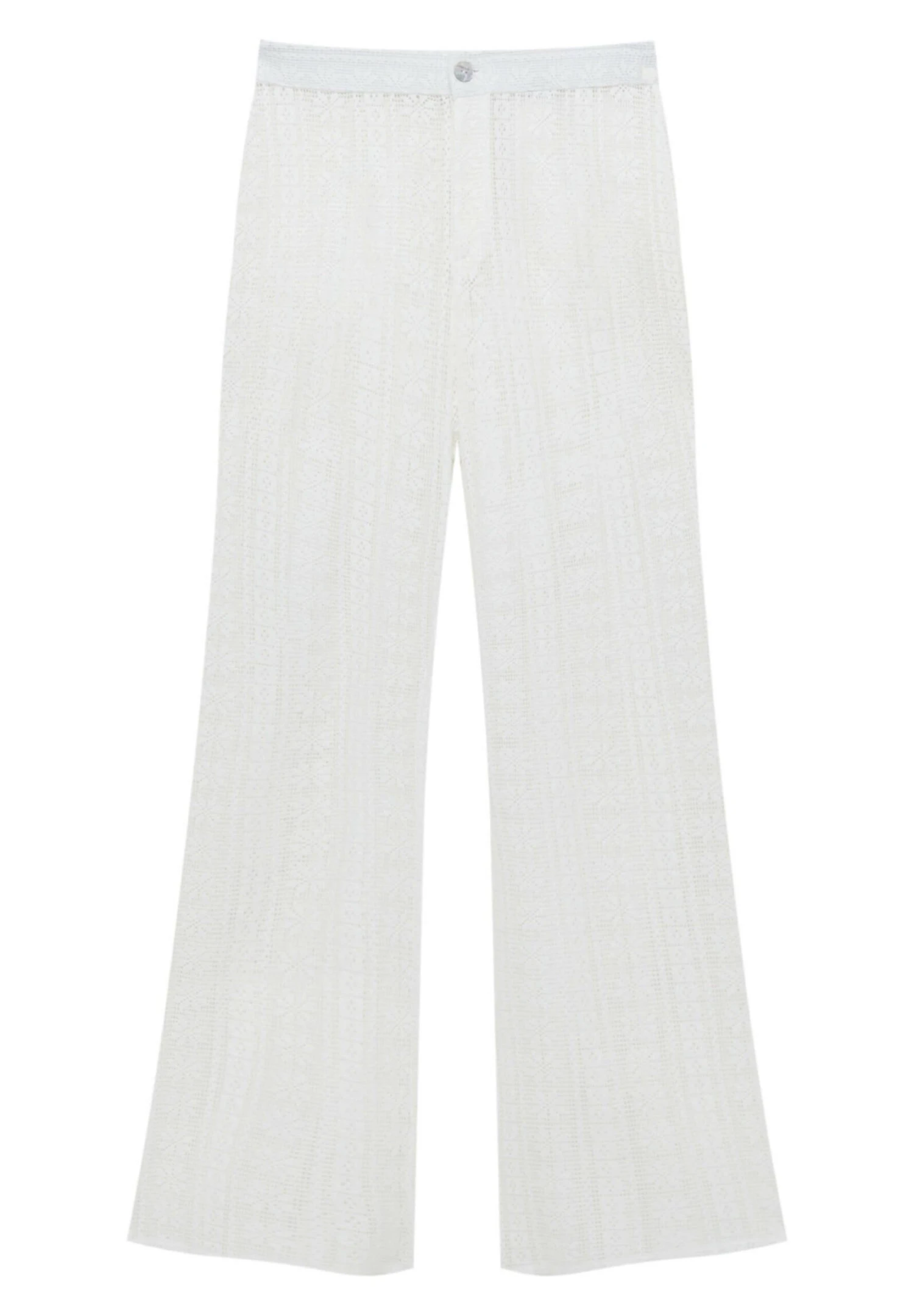 PULL & BEAR Openwork - Broek - White - Afbeelding 6