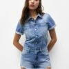 PULL & BEAR Jumpsuit - Blue Denim