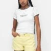 PULL & BEAR Embroidered Star- T-Shirt Print - White