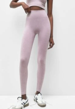 PULL & BEAR Long Faded- Legging - Lilac