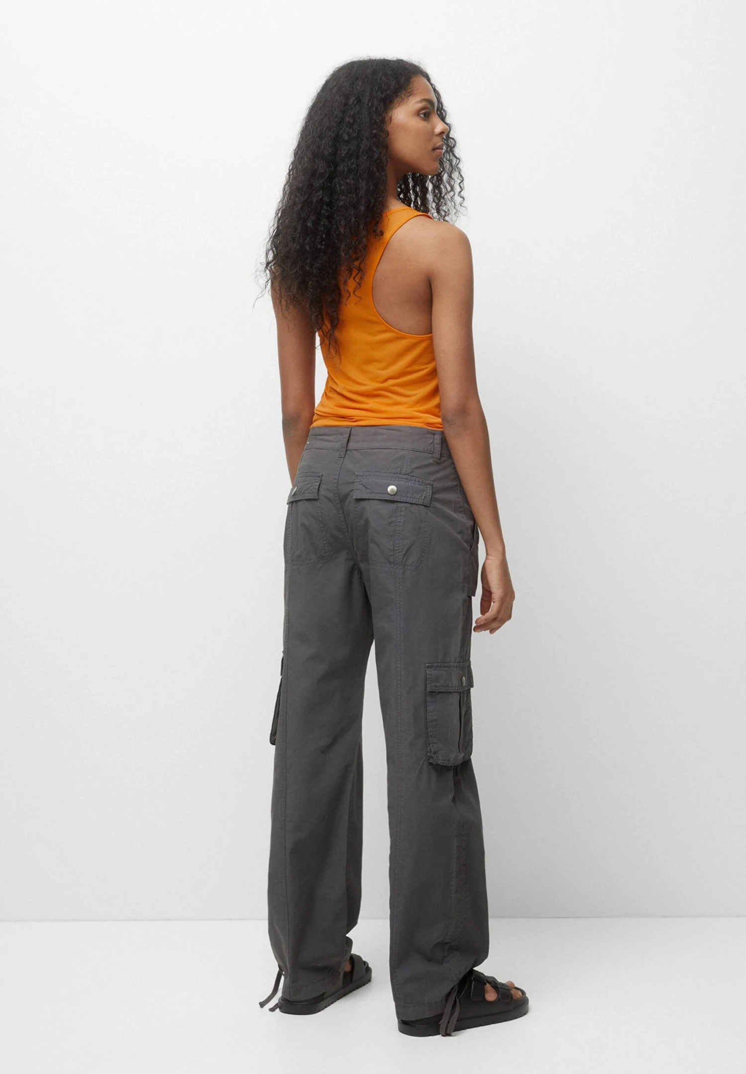 PULL & BEAR With Zips - Cargobroek - Dark Grey - Afbeelding 3