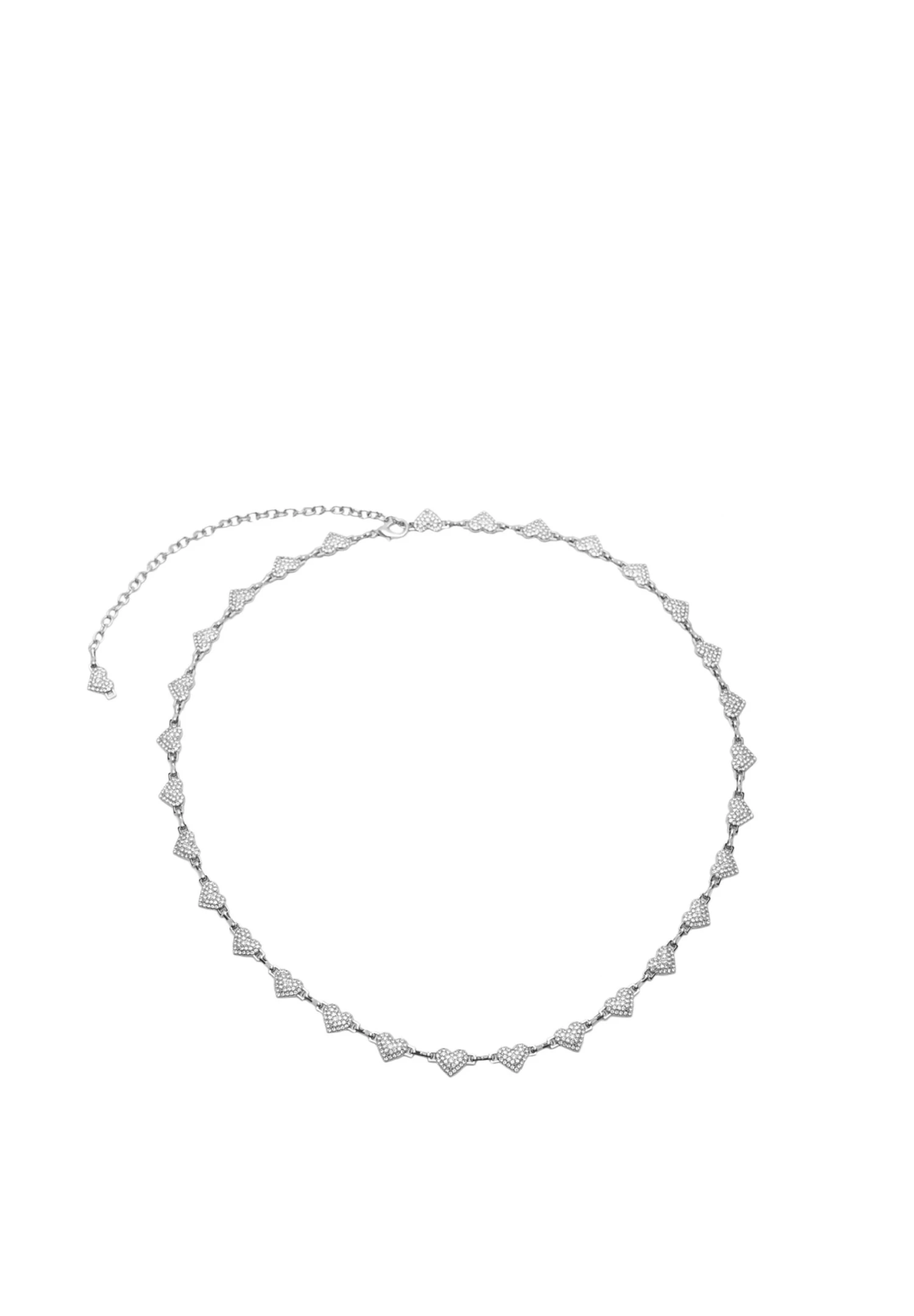 PULL & BEAR Heart Link- Riem - Silver Coloured - Afbeelding 3