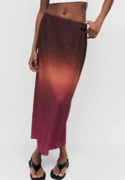 PULL & BEAR With Tie Detail - A-Lijn Rok - Brown