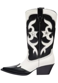 PULL & BEAR Embellished - Cowboy-/Bikerlaarzen - Mottled Beige