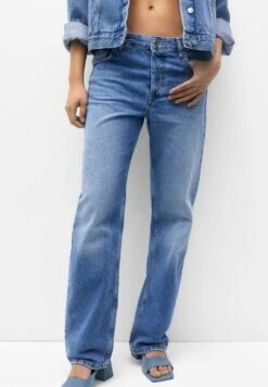 PULL & BEAR Boyfriend- Straight Leg Jeans - Blue Denim