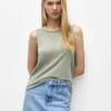PULL & BEAR Top - Khaki