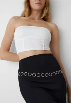 PULL & BEAR Sparkly Chain - Riem - Silver-Coloured