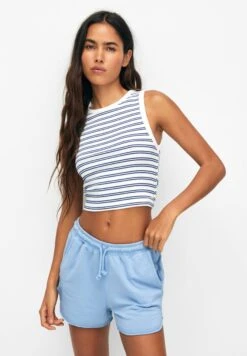 PULL & BEAR Striped - Top - White