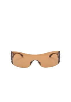 PULL & BEAR Narrow Visor - Zonnebril - Light Brown