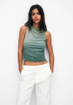 PULL & BEAR Ombré - Top - Green