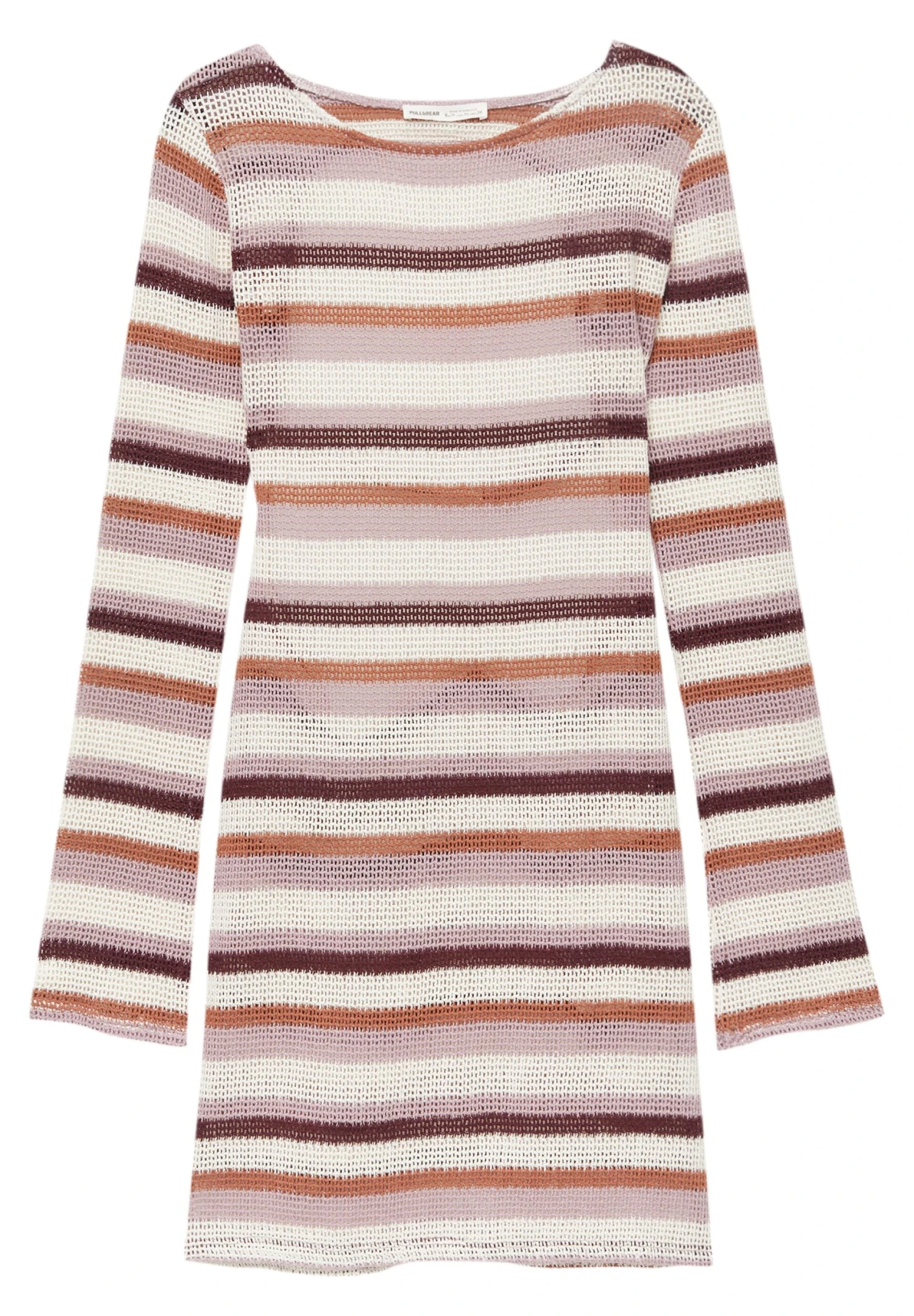 PULL & BEAR Short- Gebreide Jurk - White - Afbeelding 5