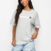PULL & BEAR Short Sleeve Happiness - T-Shirt Print - Light Grey