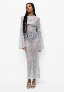 PULL & BEAR Cropped - Trui - Silver Coloured