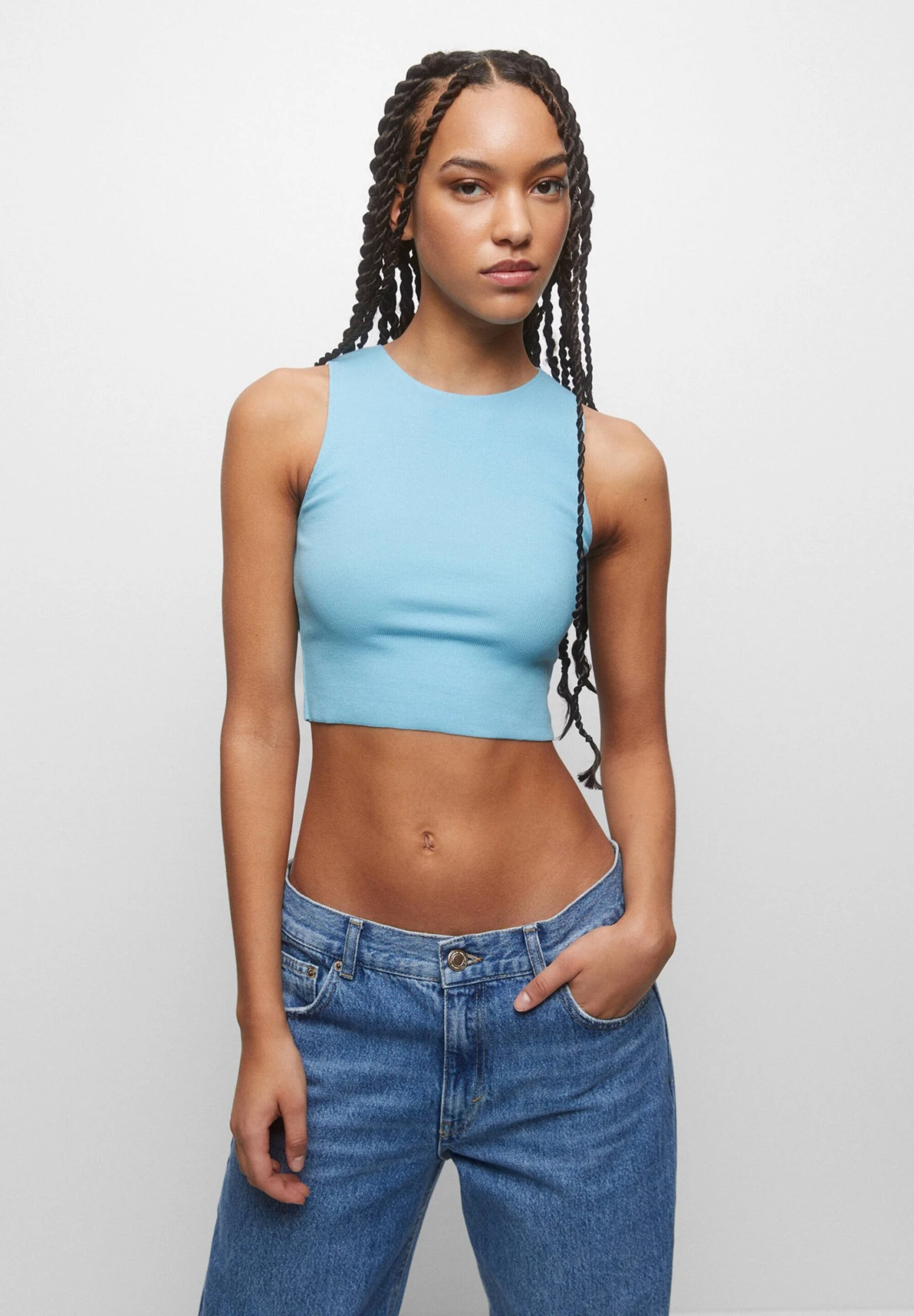 PULL & BEAR Basic 3 Pack - Top - Green