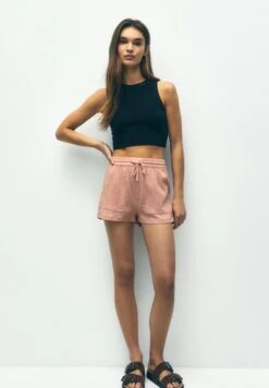 PULL & BEAR Flowing With Pockets - Shorts - Pink