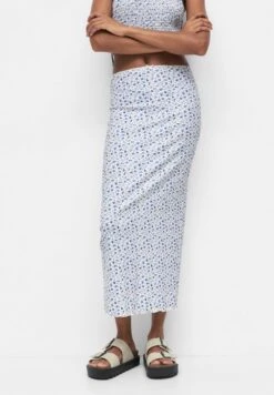 PULL & BEAR Long Floral - Maxirok - Blue